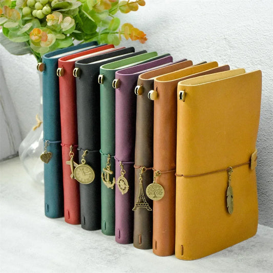 RAYSLIN Genuine Leather Journal Refillable Travel Notebook