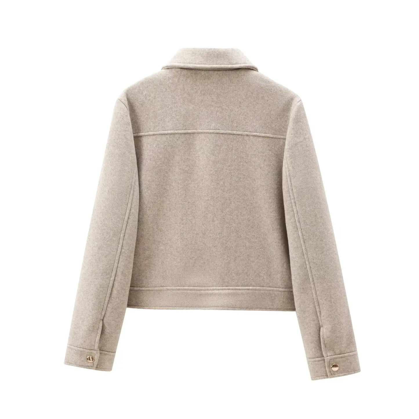 Women's Zipper Jacket Coat Outerwear Winter Elegant