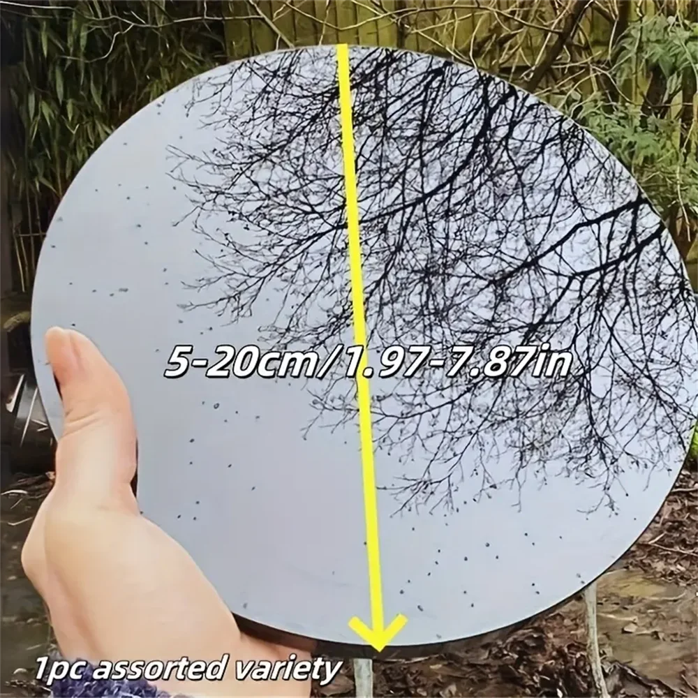 Obsidian Mirror Round Black Stone For Home Decor And Healing By Hignconcerned