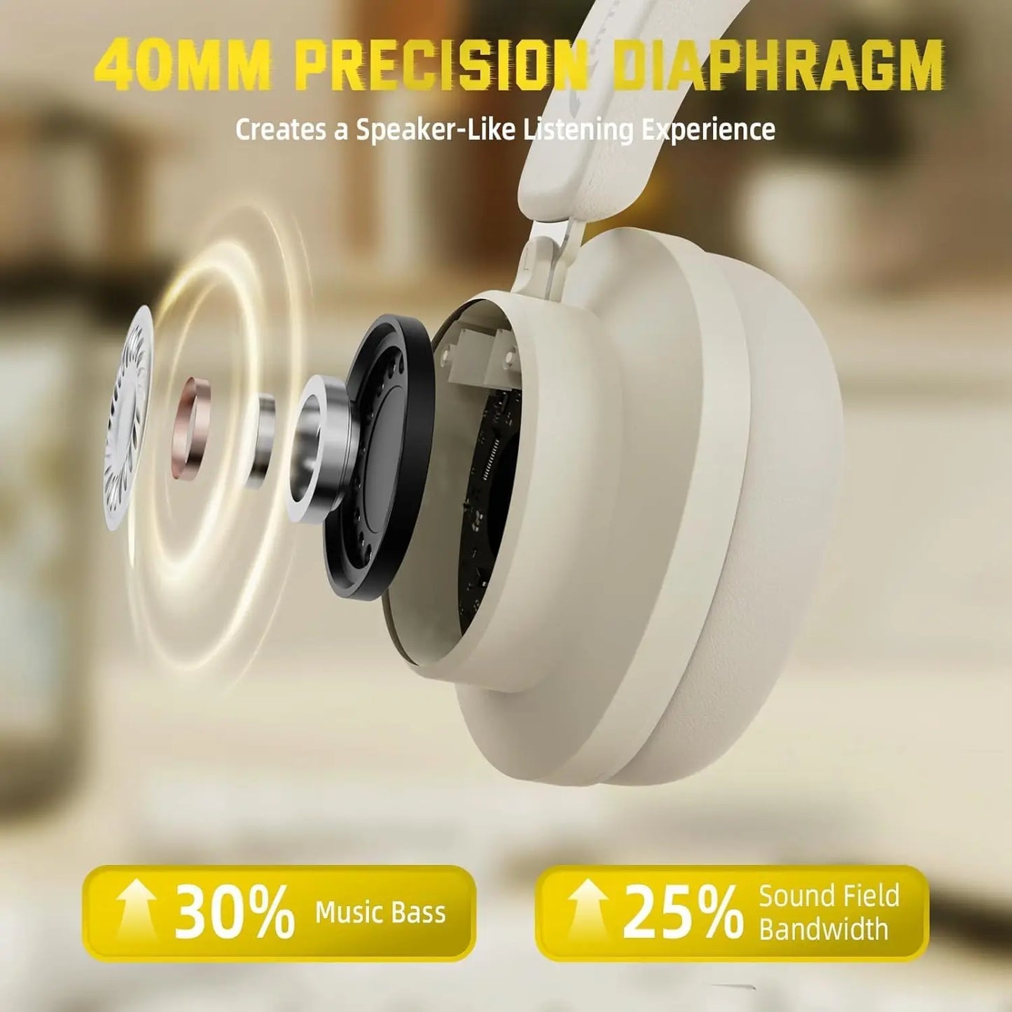 Attack Shark G500 Wireless Over Ear Headphones With Bluetooth ANC