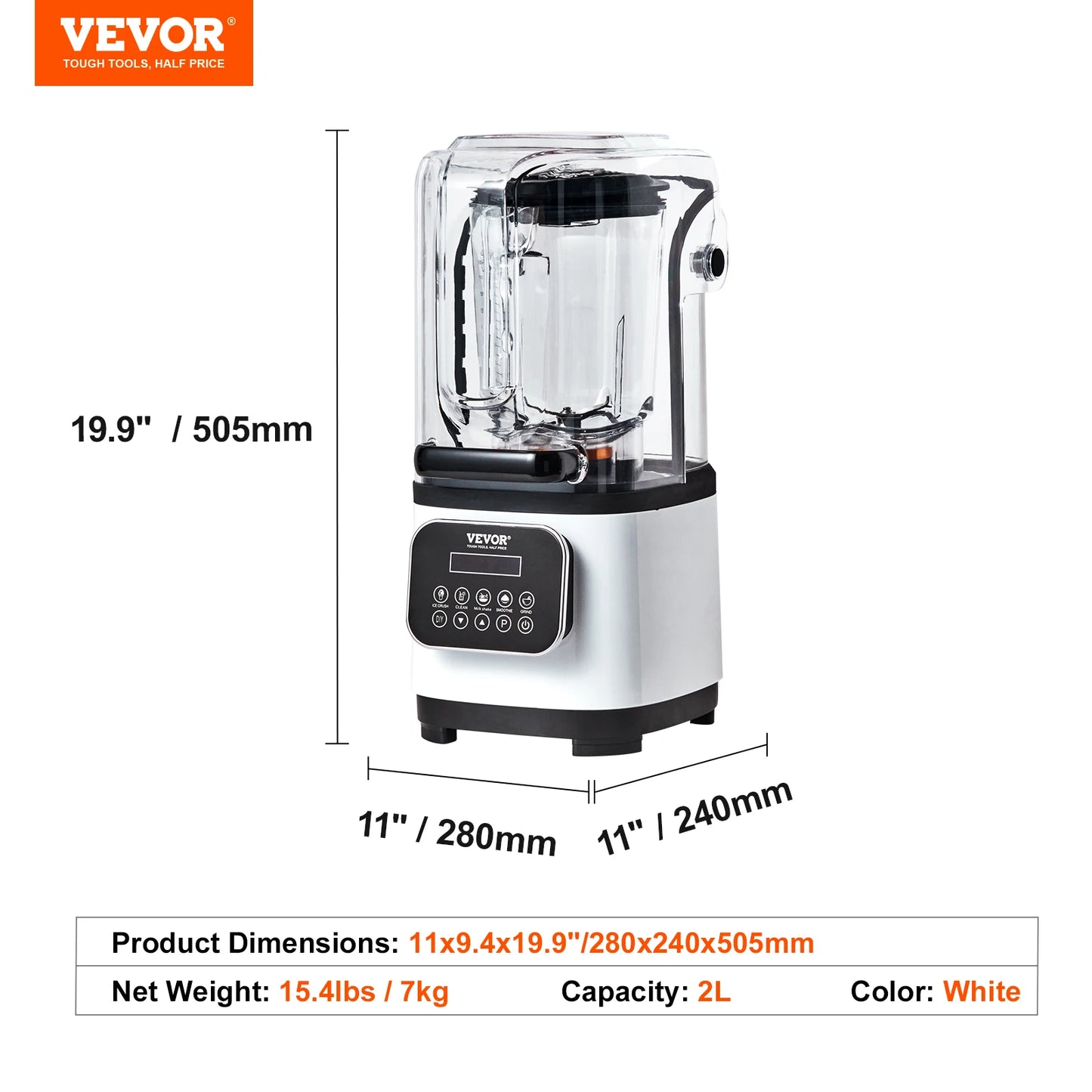 SucceBuy Commercial Grade Blender Multifunctional Food Processor