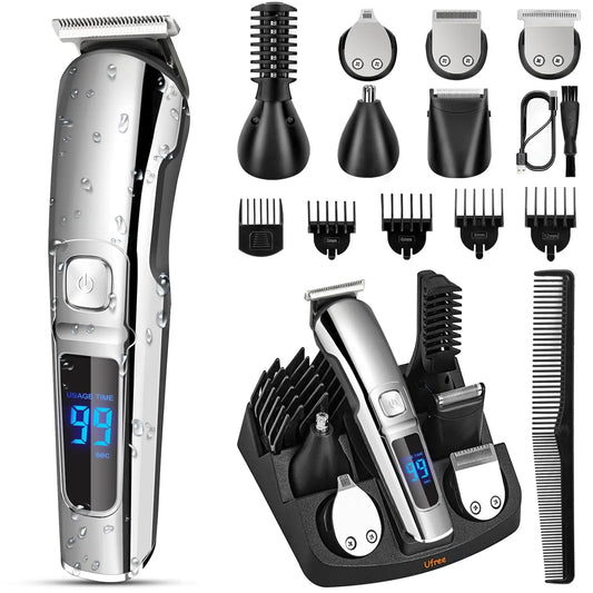Ufree Beard Trimmer For Men Waterproof Electric Razor Cordless Grooming