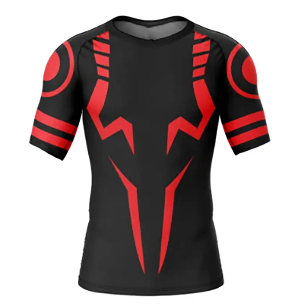 Jujutsu Kaisen Compression Shirt Men 3D Sukuna Print Breathable Quick Dry