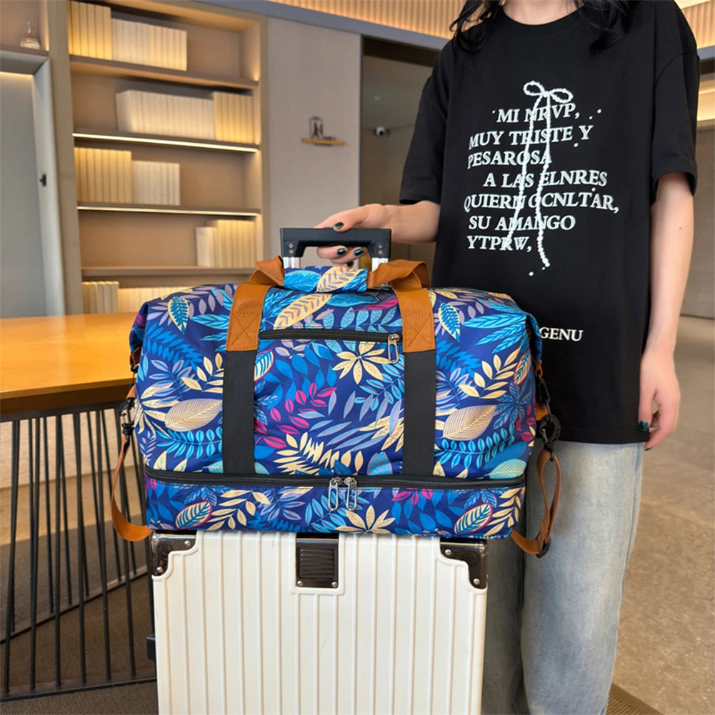 Mojoyce Women Weekender Duffel Bag Waterproof Fitness Storage Handbag