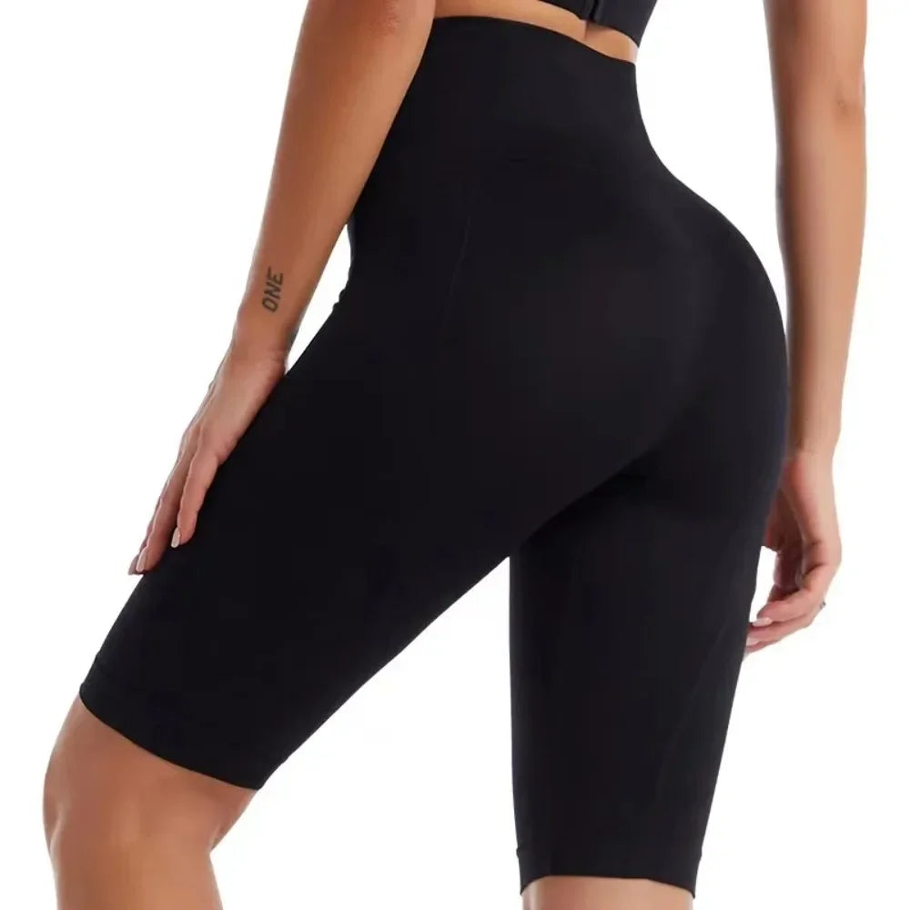 High Waist Biker Shorts Women For Yoga Running Tummy Control