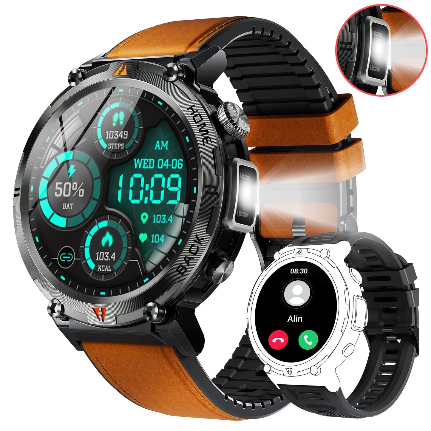 Vitality Wellness Store EIGIIS KE3 Smartwatch Bluetooth Call For Men Heart Rate