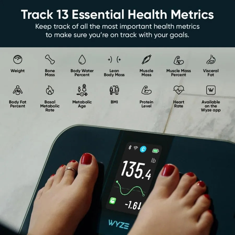 Smart Scale Ultra With BMI Muscle Mass And WiFi Bluetooth