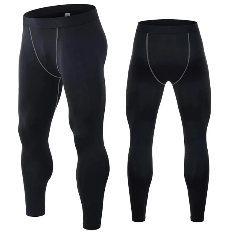 Men's Compression Sports Pants Fast Dry Running Tight Fit