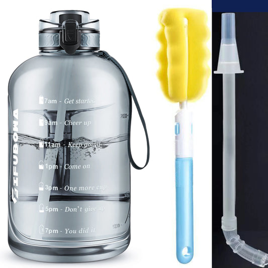 GIFUBOWA Motivational Time Marker Water Bottle With Handle