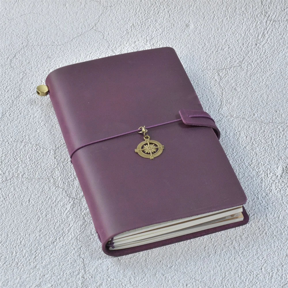 RAYSLIN Genuine Leather Journal Refillable Travel Notebook