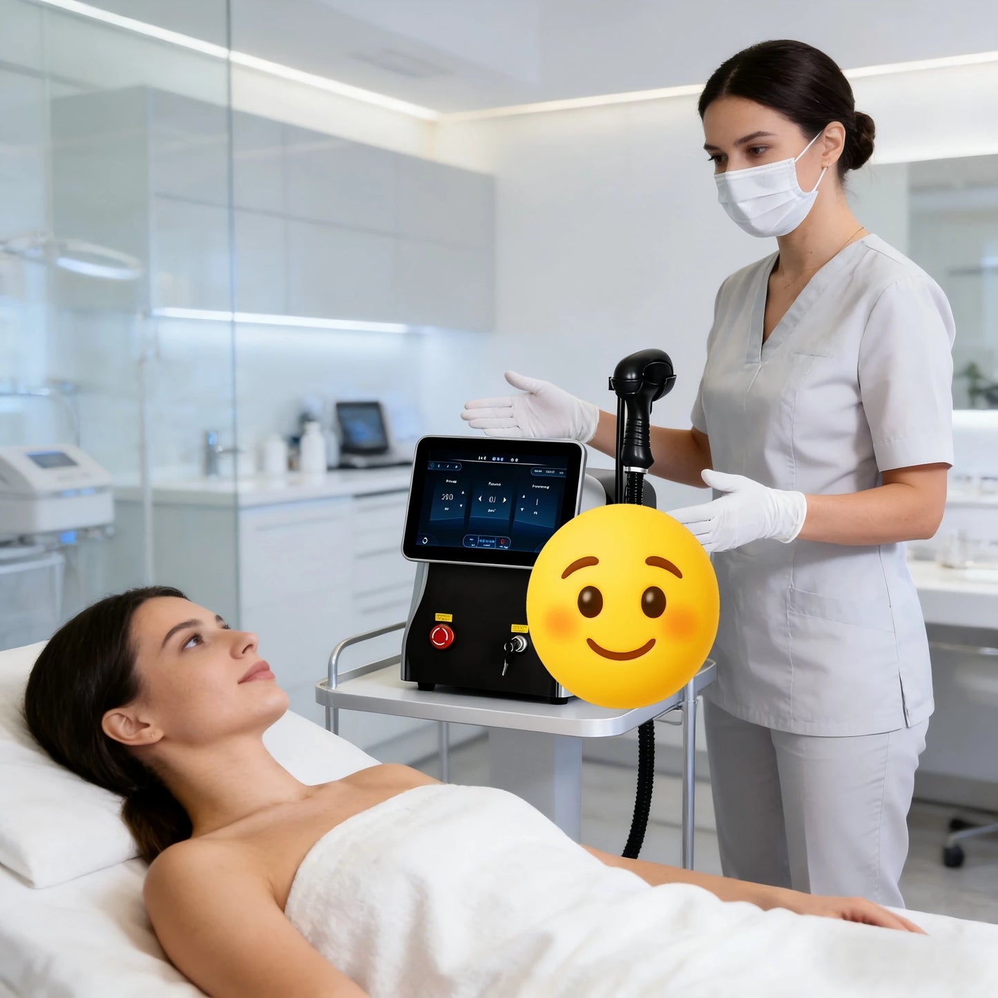 Myoslim 808nm Diode Laser Hair Removal Equipment With Ice Cooling