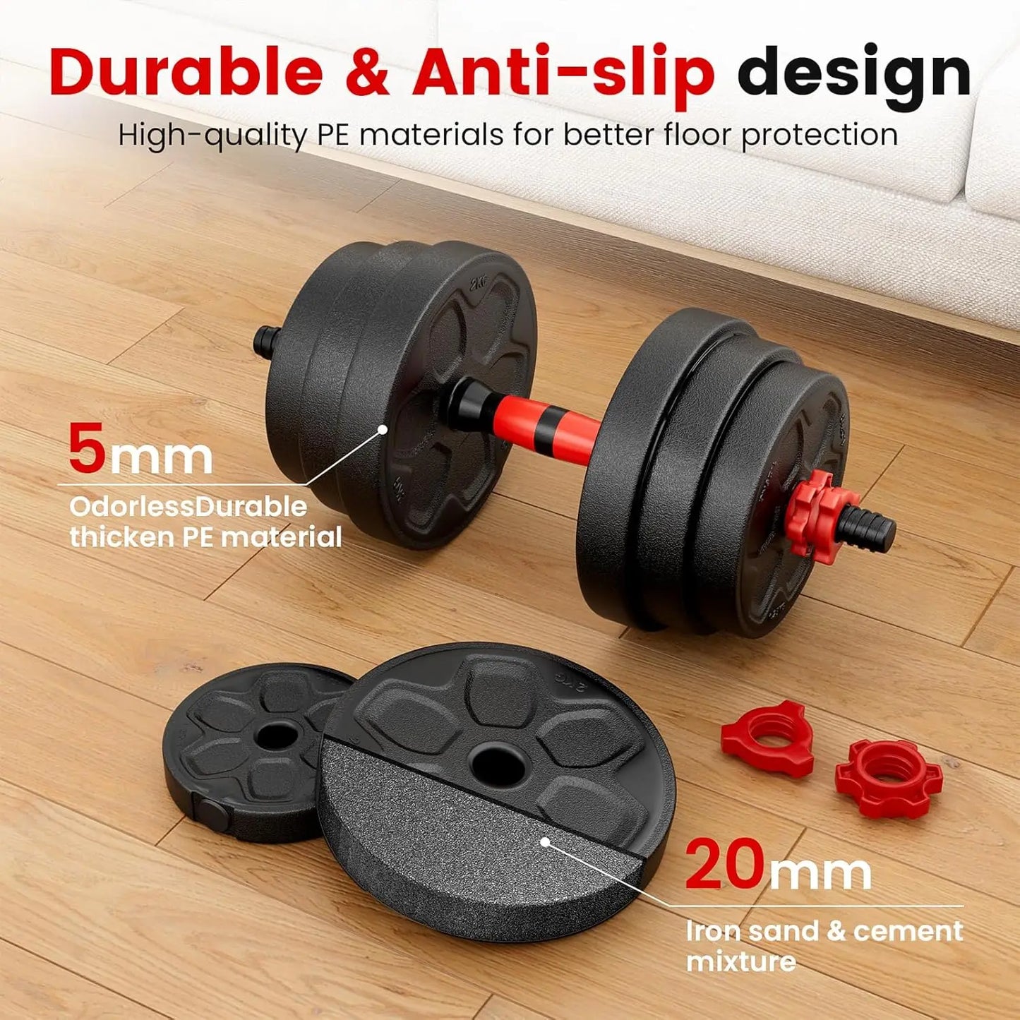 Adjustable Dumbbell Set Four In One Home Gym Strength Training
