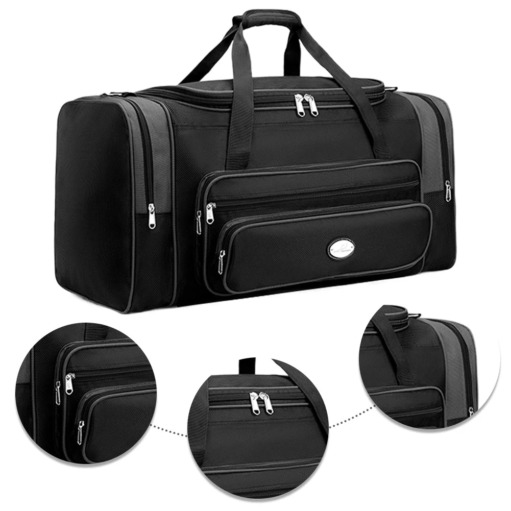 APWIKOGER Travel Duffle Bag Men Women Waterproof Weekender Shoe Compartment
