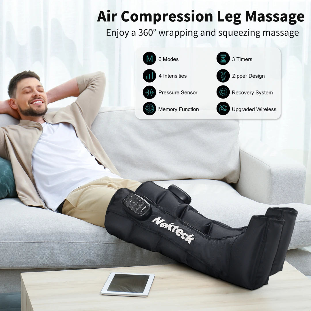 Nekteck Cordless Air Pressure Leg Massager For Calf Kneading