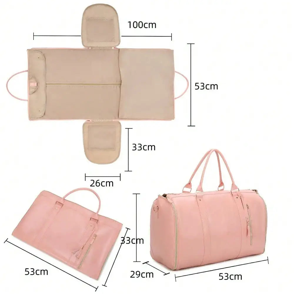 Travel Duffel Bag Waterproof PVC Wet Dry Separation For Women