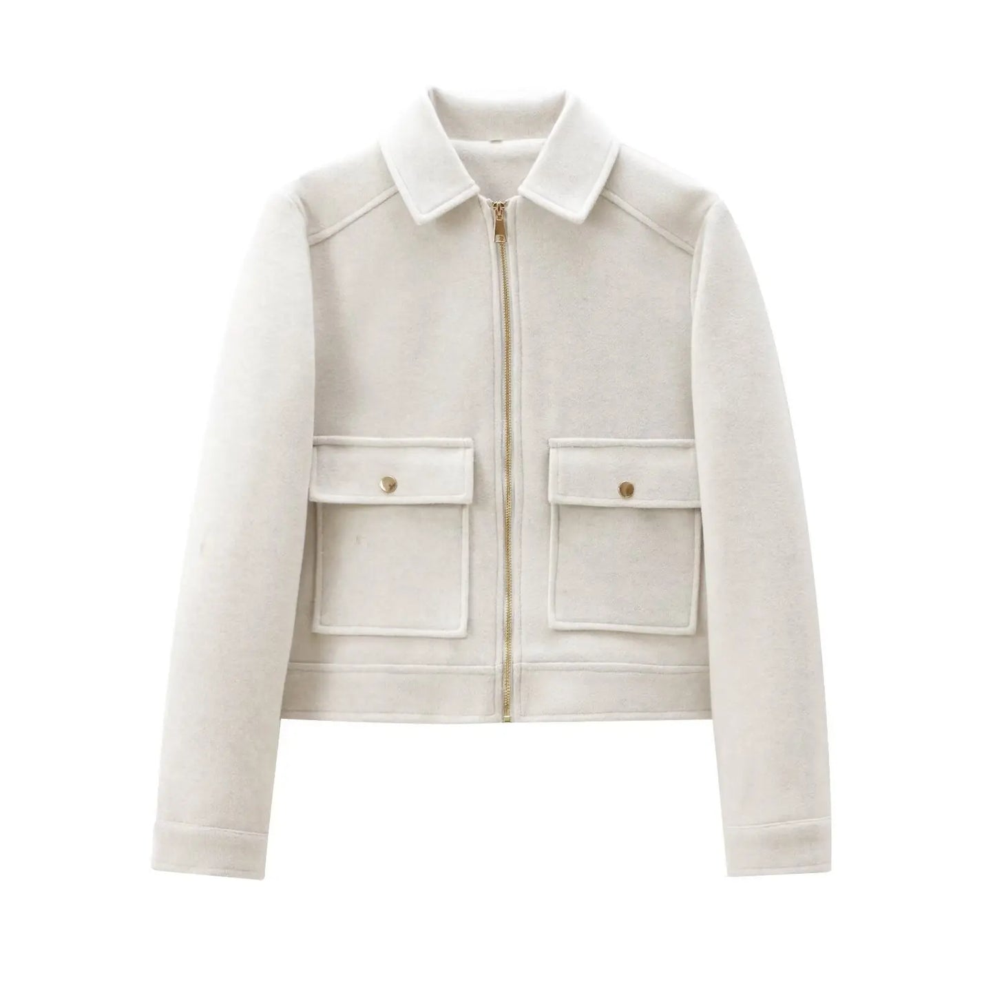 Women's Zipper Jacket Coat Outerwear Winter Elegant