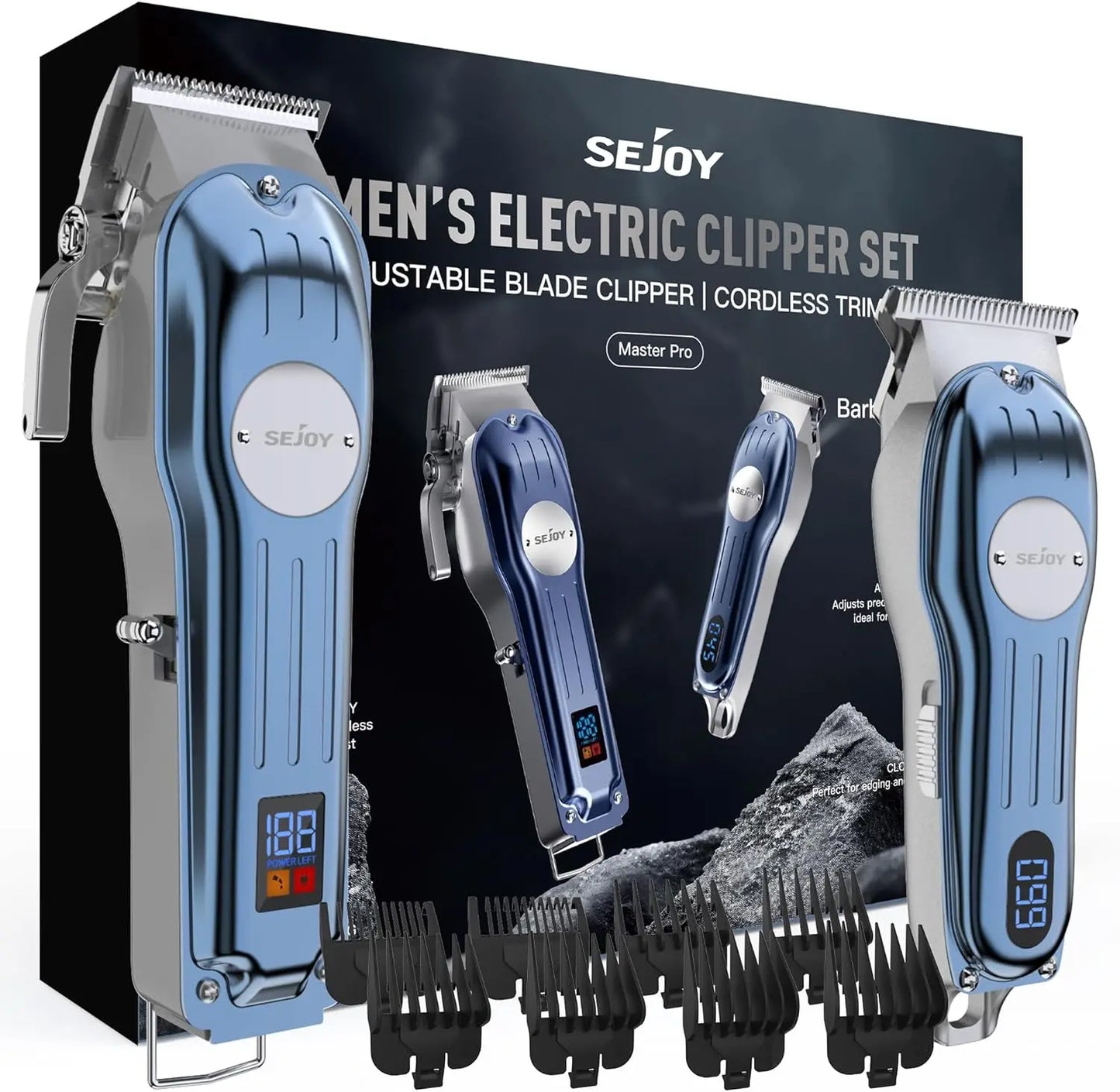 SEJOY Cordless Hair Clippers For Men Grooming Kit With Trimmers