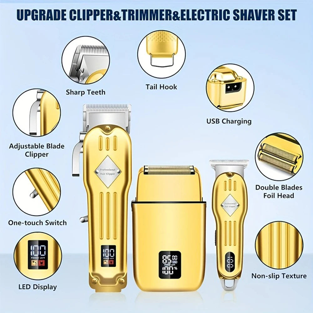 SHUYU 3 In 1 Hair Cutting Grooming Kit Clippers Shaver