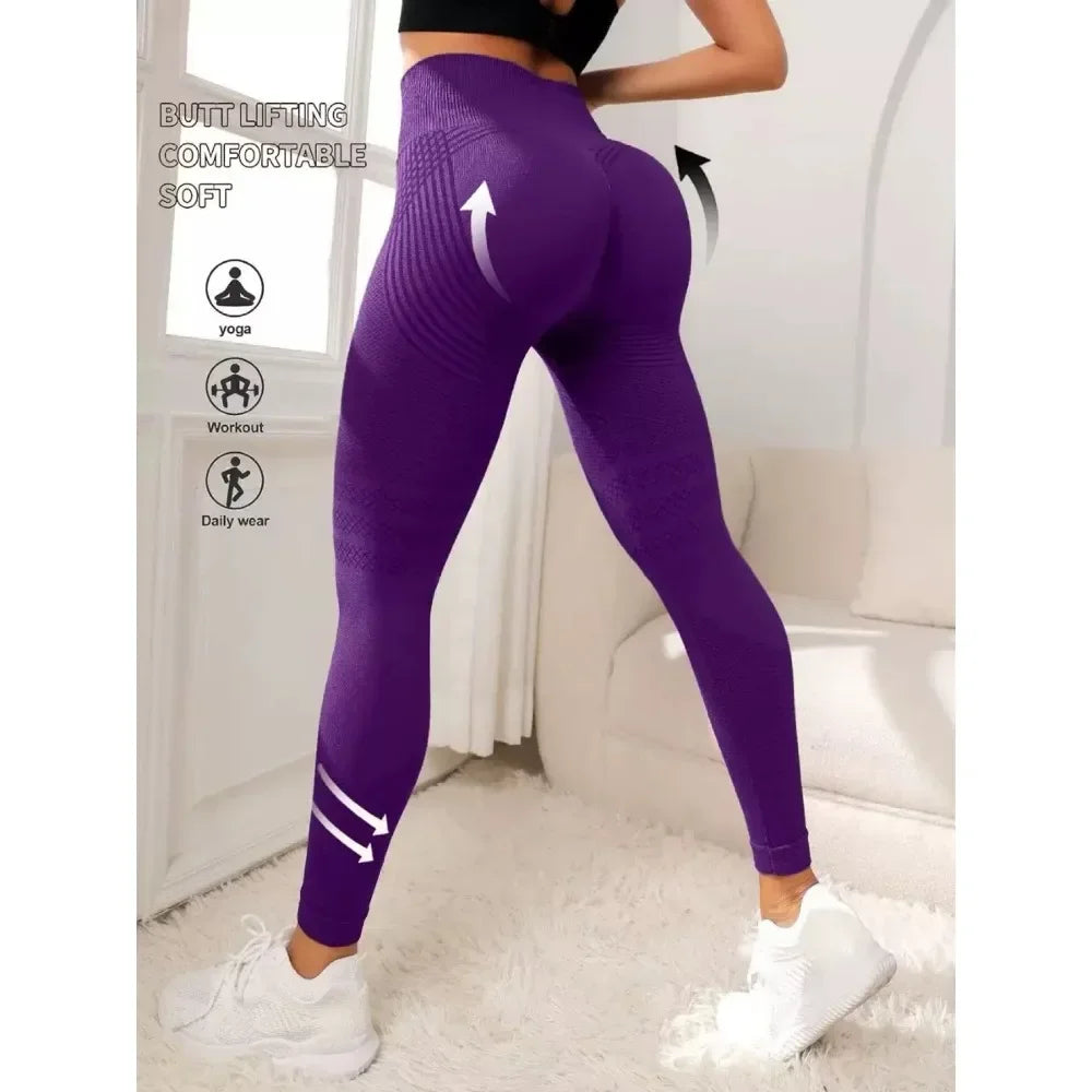 Slimove Cellulite 3D Leggings High Waist Butt Lifting Gym