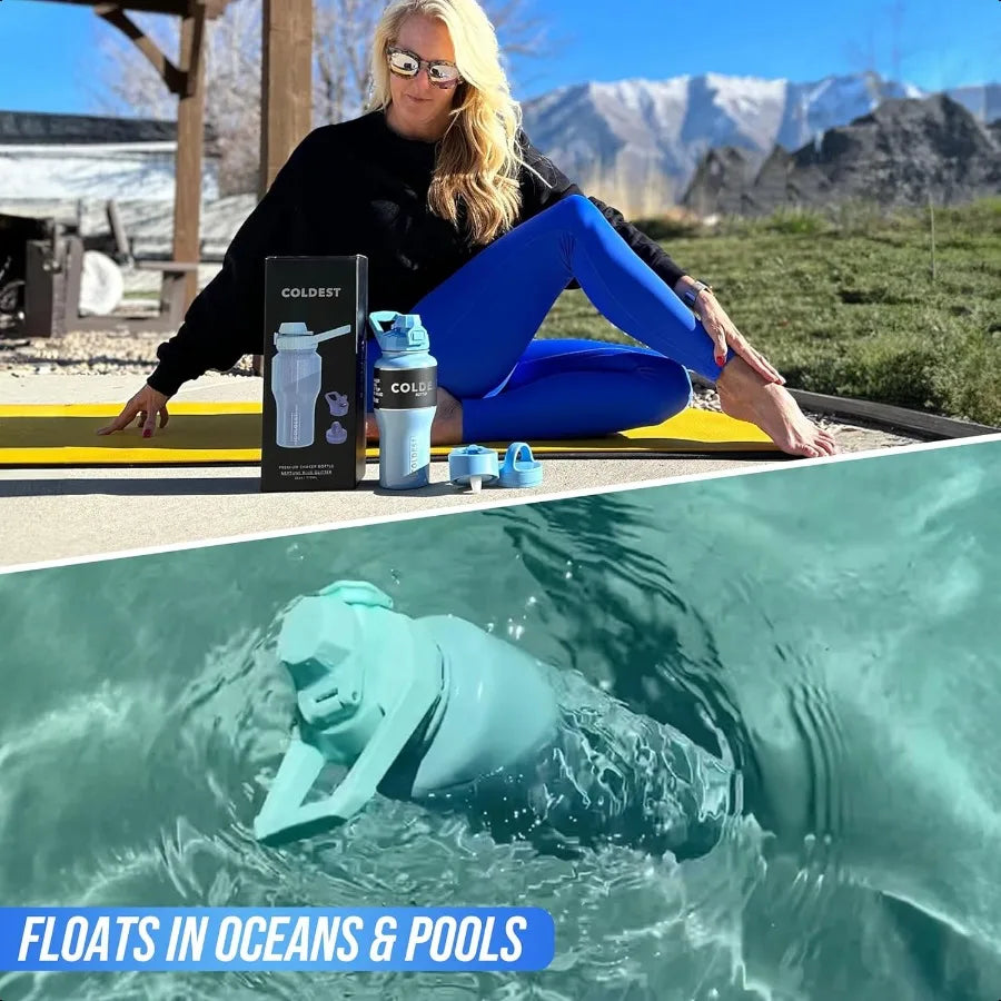 Coldest 3 In 1 Insulated Stainless Steel Water Bottle