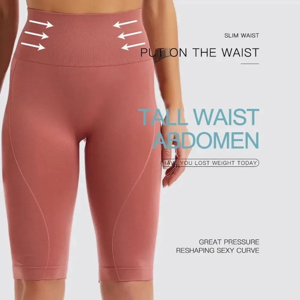 High Waist Biker Shorts Women For Yoga Running Tummy Control