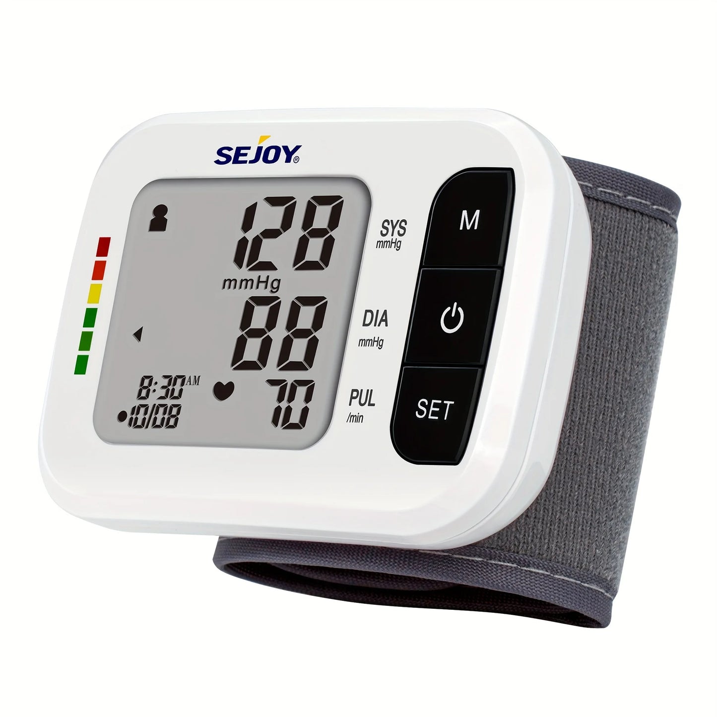 Sejoy Wrist Blood Pressure Monitor With Heartbeat Detection
