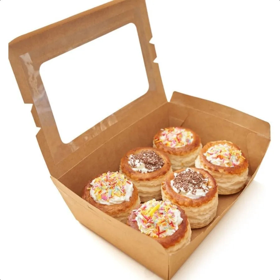 Ecofriendly Kraft Disposable Lunch Box Biodegradable Paper Food Container