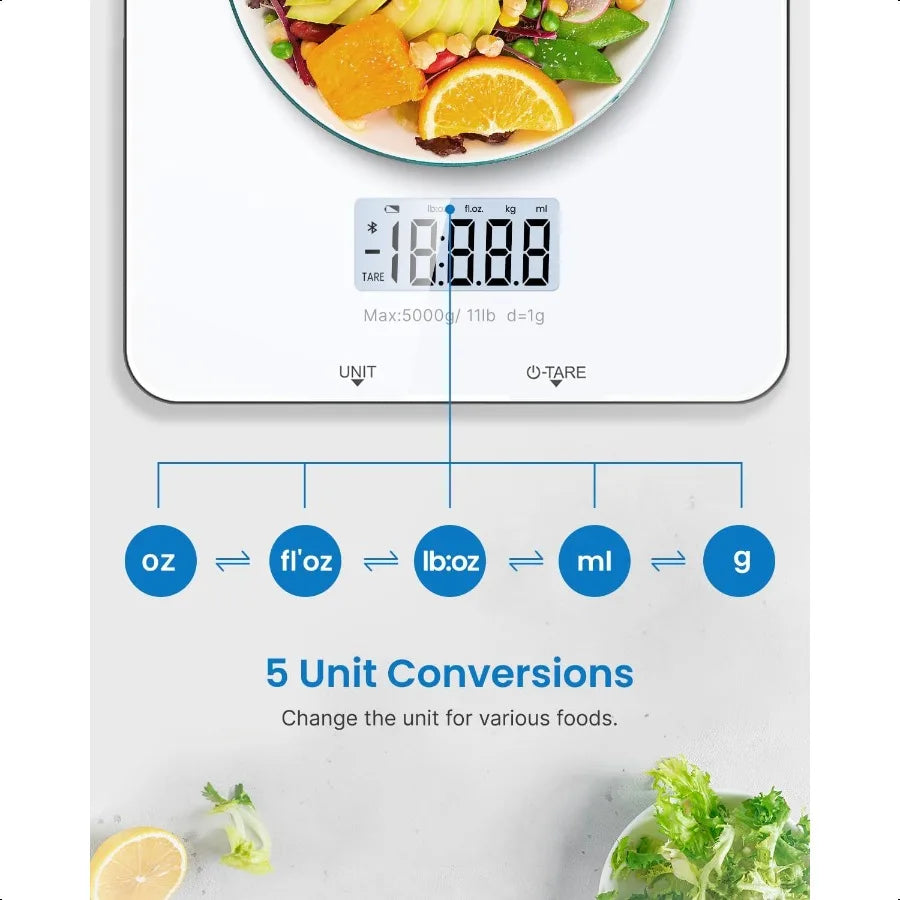Vitality Wellness Scale Nutritional Calculator Digital Kitchen Scale With App