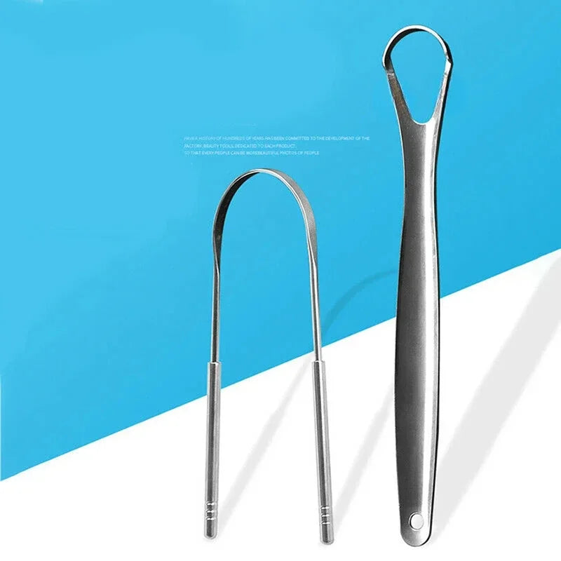 Stainless Steel Tongue Scraper Dental Oral Care Tool