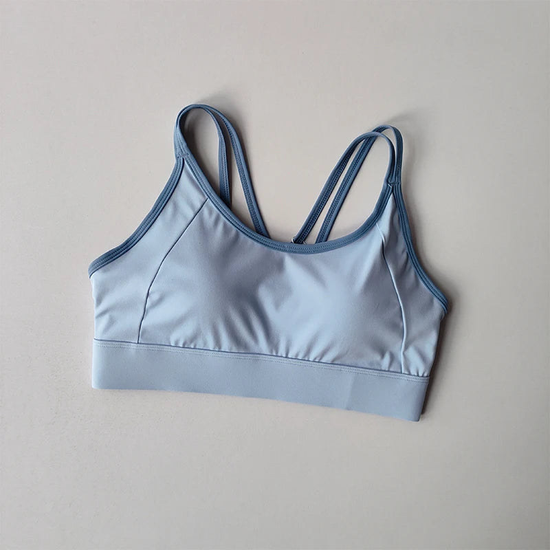 Women Running Tank Top With Shock Absorbing Yoga Pilates Bra