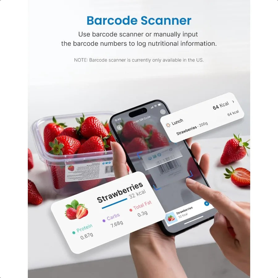 Vitality Wellness Scale Nutritional Calculator Digital Kitchen Scale With App