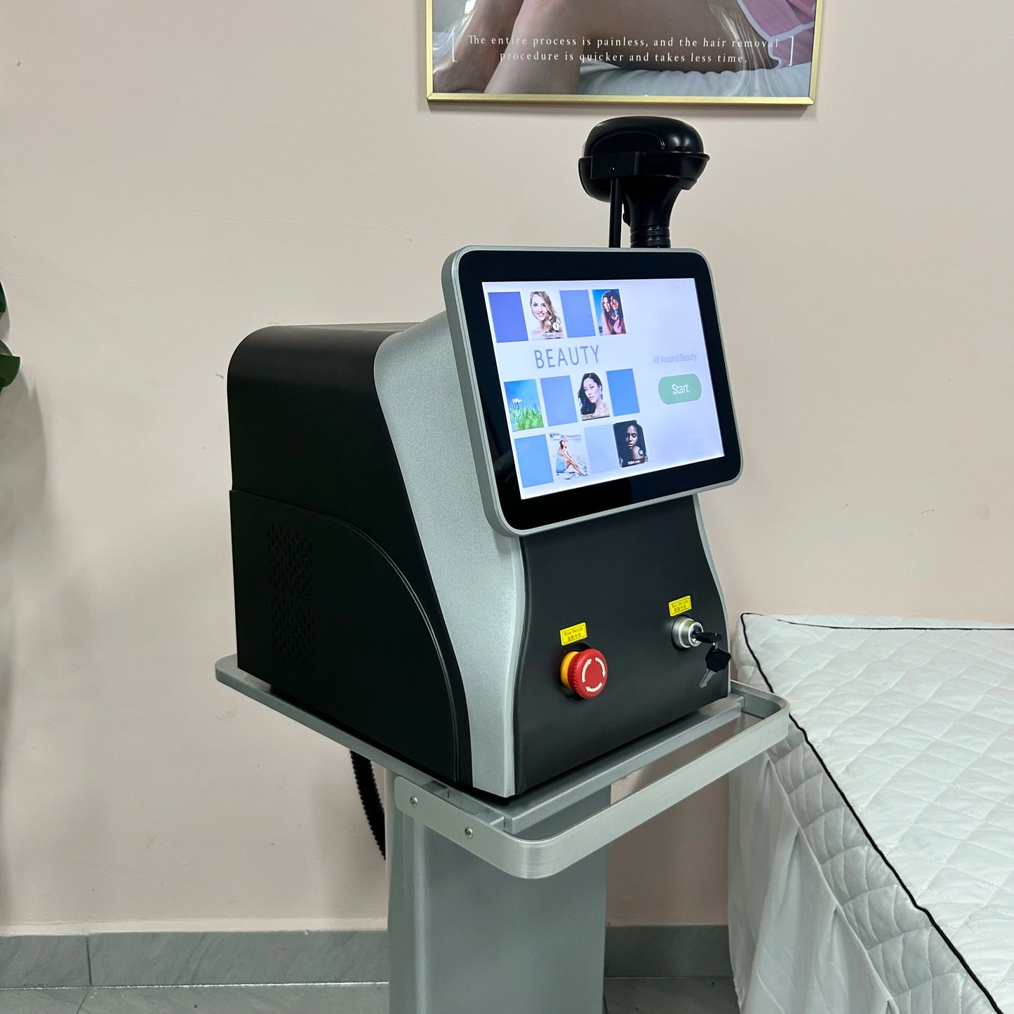 Myoslim 808nm Diode Laser Hair Removal Equipment With Ice Cooling
