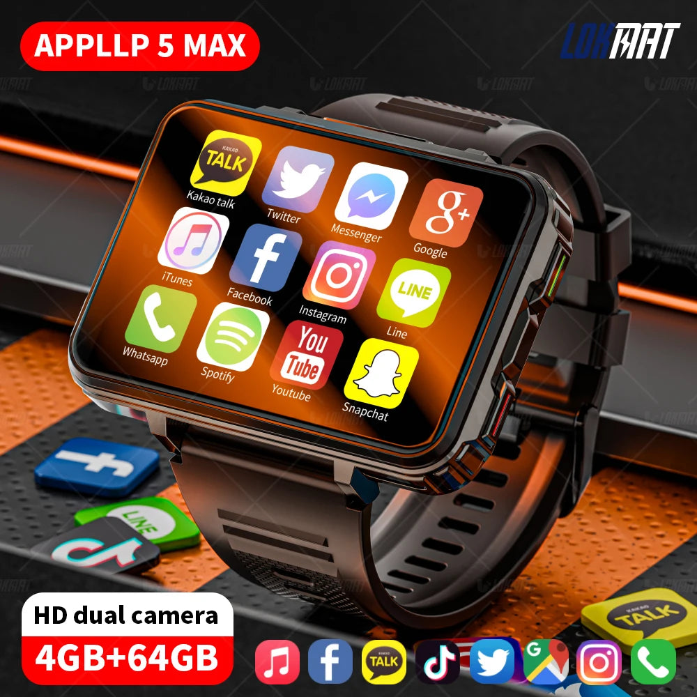 LOKMAT APPLLP 5 MAX Android Smartwatch Phone With 4G Calls