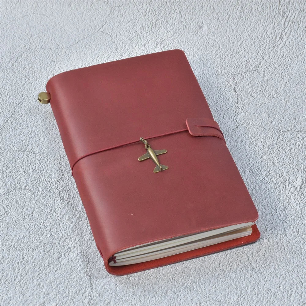 RAYSLIN Genuine Leather Journal Refillable Travel Notebook