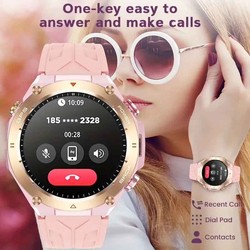 SENBONO GPS Womens Smartwatch Bluetooth Call 1ATM Water Resistant