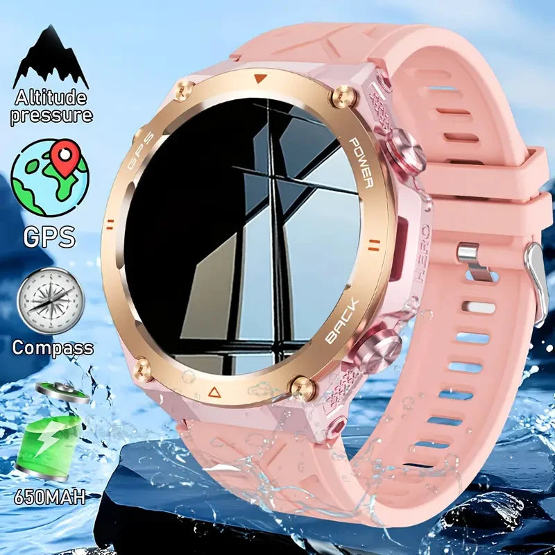 SENBONO GPS Womens Smartwatch Bluetooth Call 1ATM Water Resistant