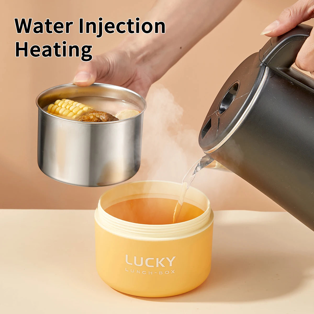 WORTHBUY Portable Sealed Thermal Lunch Box For Kids Steel Bento