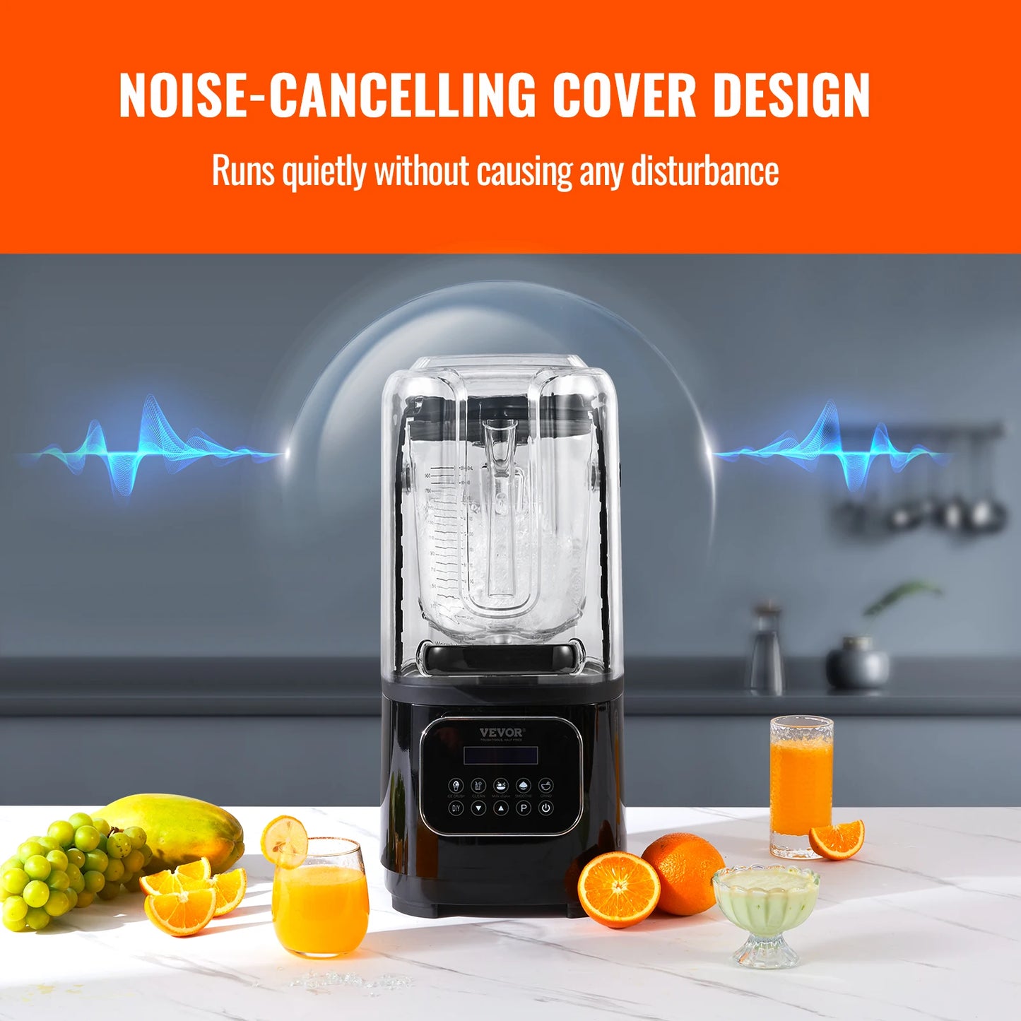 SucceBuy Commercial Grade Blender Multifunctional Food Processor