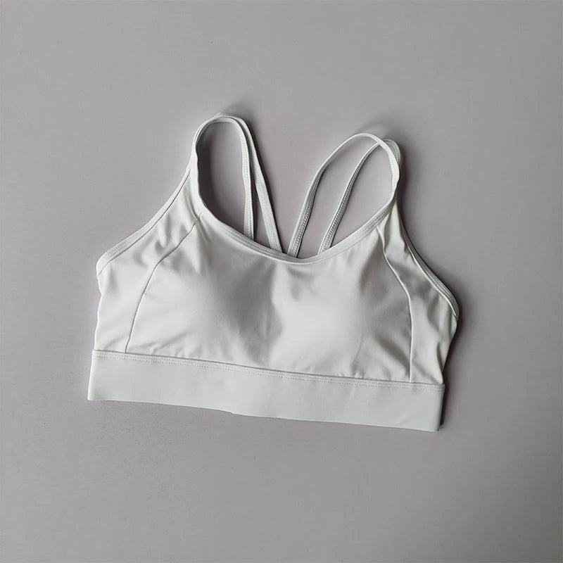 Women Running Tank Top With Shock Absorbing Yoga Pilates Bra