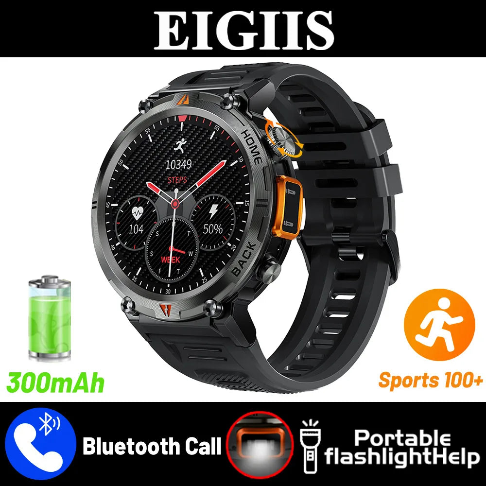 Vitality Wellness Store EIGIIS KE3 Smartwatch Bluetooth Call For Men Heart Rate