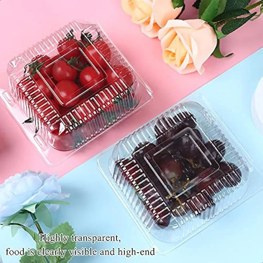 Hign Concerned Clamshell Plastic Takeout Containers 100 Pcs Pack