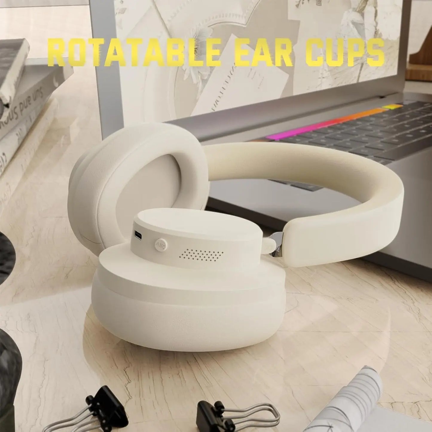 Attack Shark G500 Wireless Over Ear Headphones With Bluetooth ANC