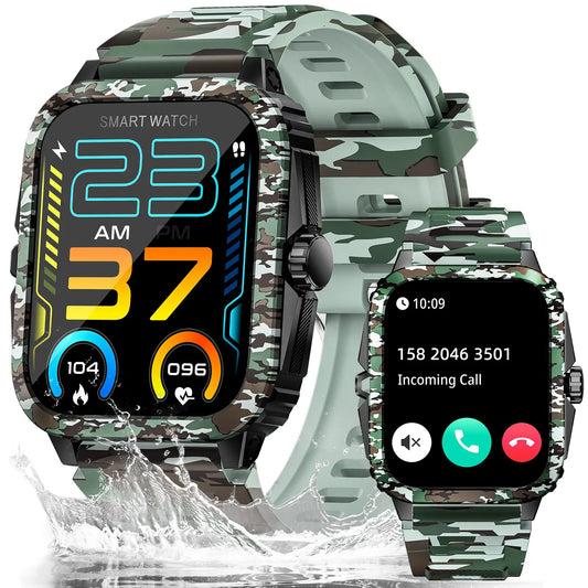 LaNikar KT71 Smart Watch 3ATM Waterproof Fitness Tracker Heart Rate