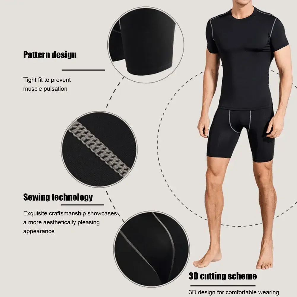 High Performance Men's Compression Shorts With Pocket For Sports