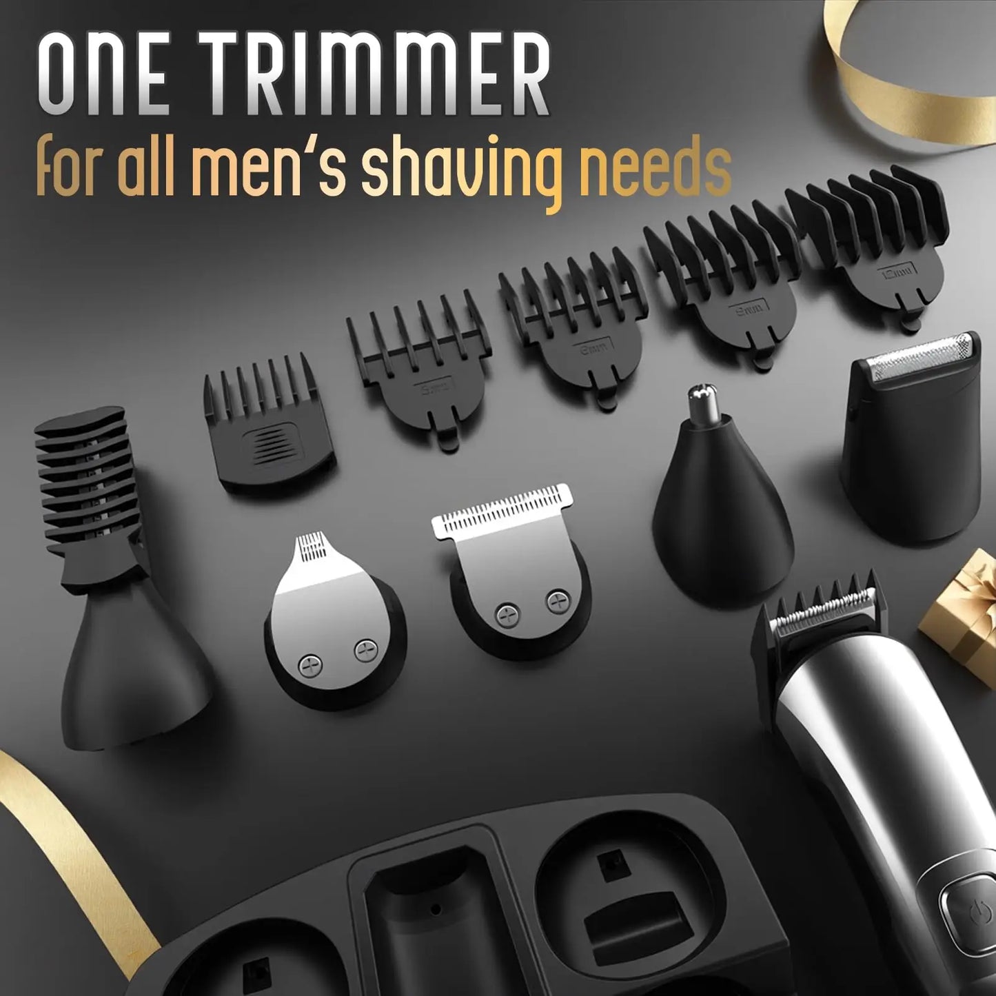 Ufree Beard Trimmer For Men Waterproof Electric Razor Cordless Grooming