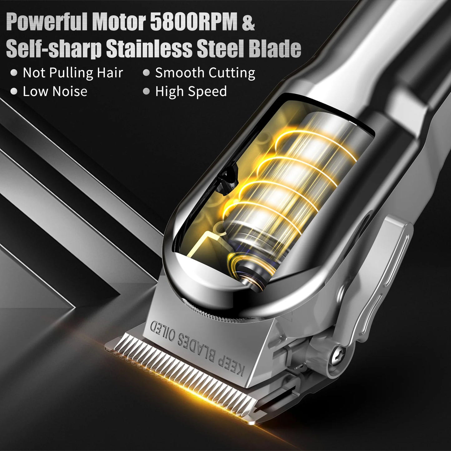 SEJOY Cordless Hair Trimmer for Men, Rechargeable Professional Clipper