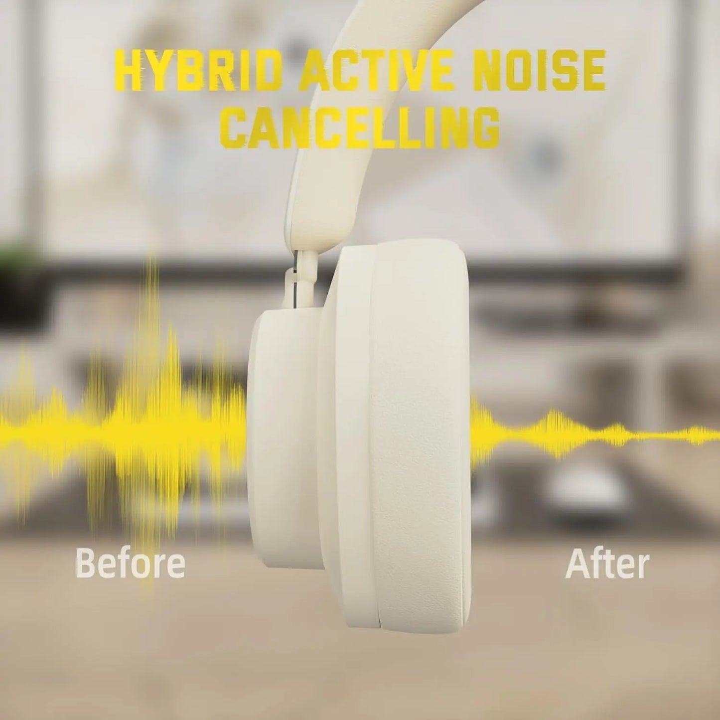 Attack Shark G500 Wireless Over Ear Headphones With Bluetooth ANC