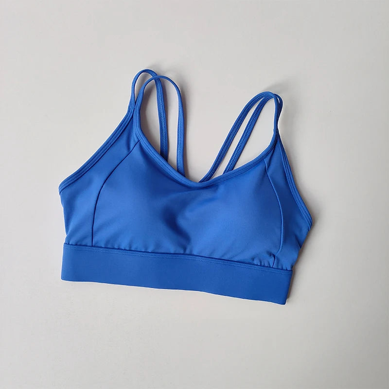 Women Running Tank Top With Shock Absorbing Yoga Pilates Bra