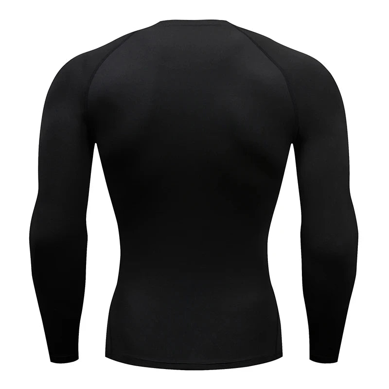 Mens Spider Graphic Dry Fit Long Sleeve Rashguard T Shirt For Gym Workout Running