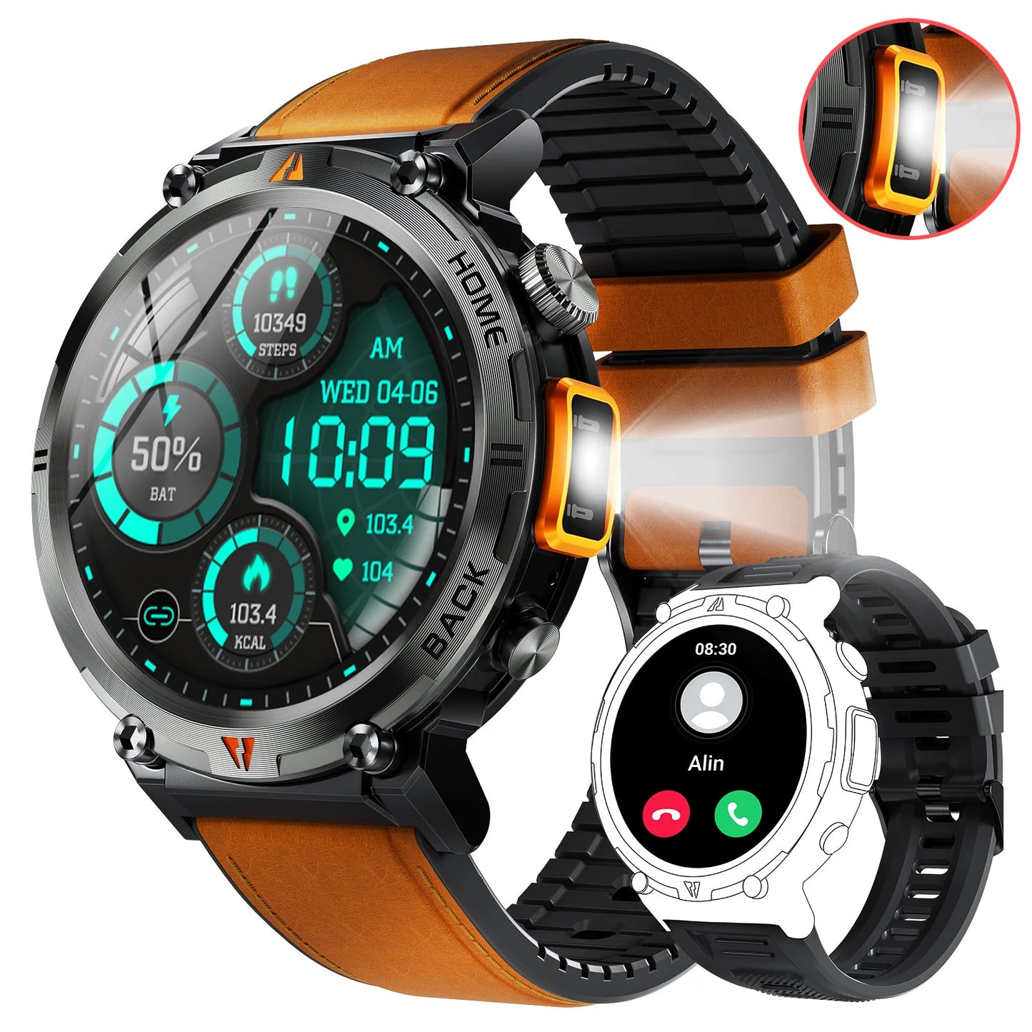Vitality Wellness Store EIGIIS KE3 Smartwatch Bluetooth Call For Men Heart Rate